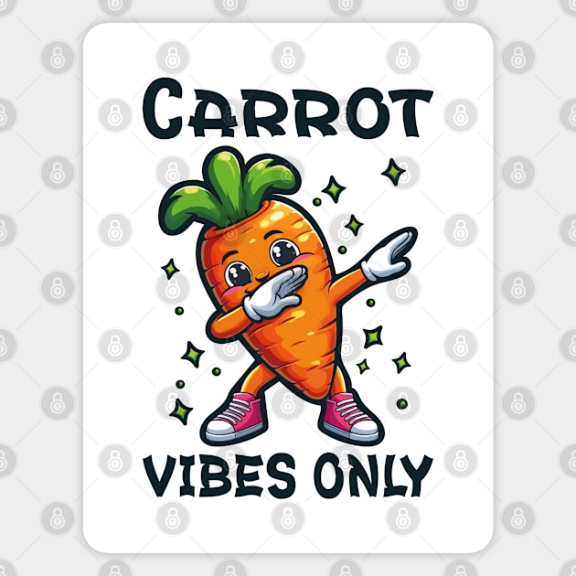 Carrot Vibes Only (International Carrot Day Dabbing Tee) Sticker by chems eddine